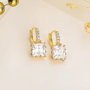 Square diamond earrings 