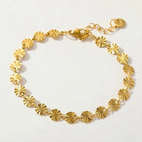 Gold Disc Bracelet
