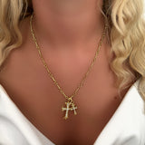 Double Cross Necklace