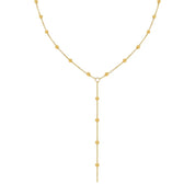 Gold bead y chain 