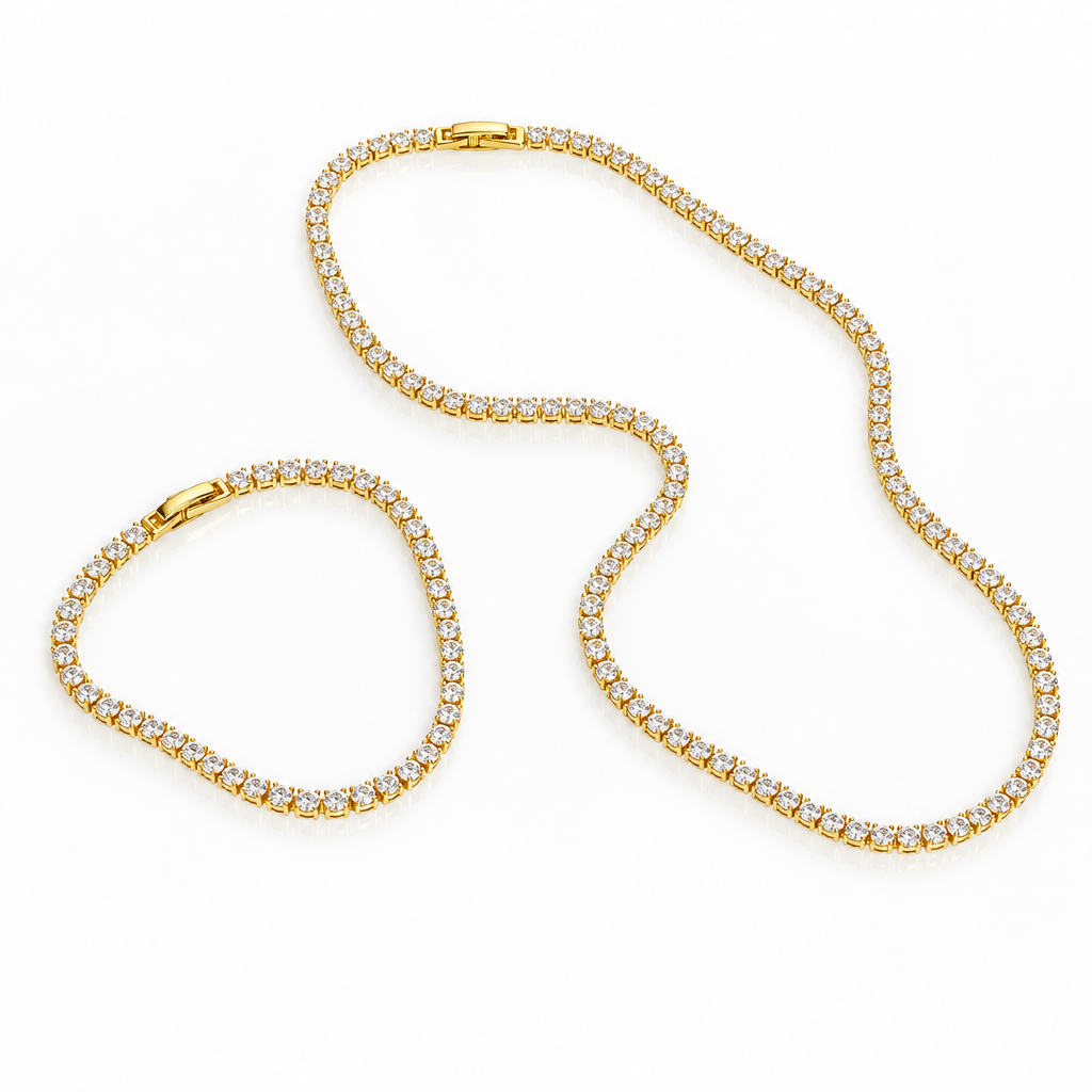Dainty Crystal Tennis Necklace