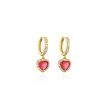Red Heart Earrings