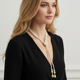Tie Around Pearl Necklace