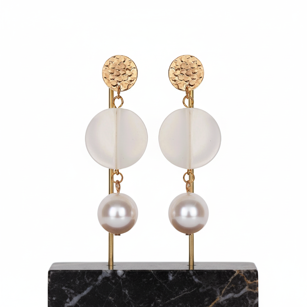 Modern Pearl Earrings