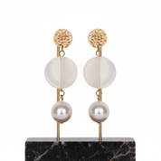 Modern Pearl Earrings