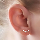 Silver Star Stud Earrings