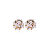 White Bouquet Stud Earrings