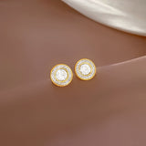 Diamond Stud Earrings Gold