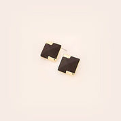 Black stud earrings 