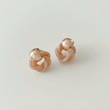 Rose Gold Stud Earrings