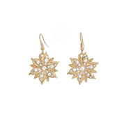 Rhinestone Flower Earrings