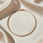 Oval Diamond Tennis Necklace