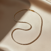 Oval Diamond Tennis Necklace