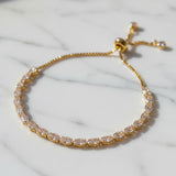 Oval Diamond Tennis Bracelet