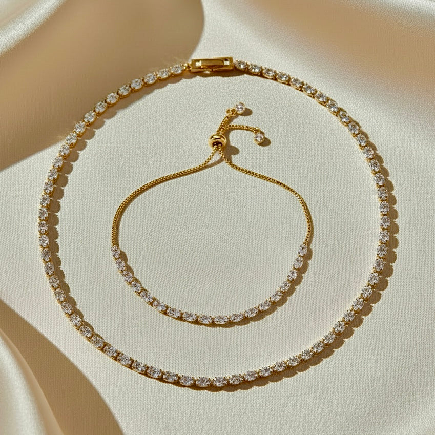 Oval Diamond Tennis Bracelet