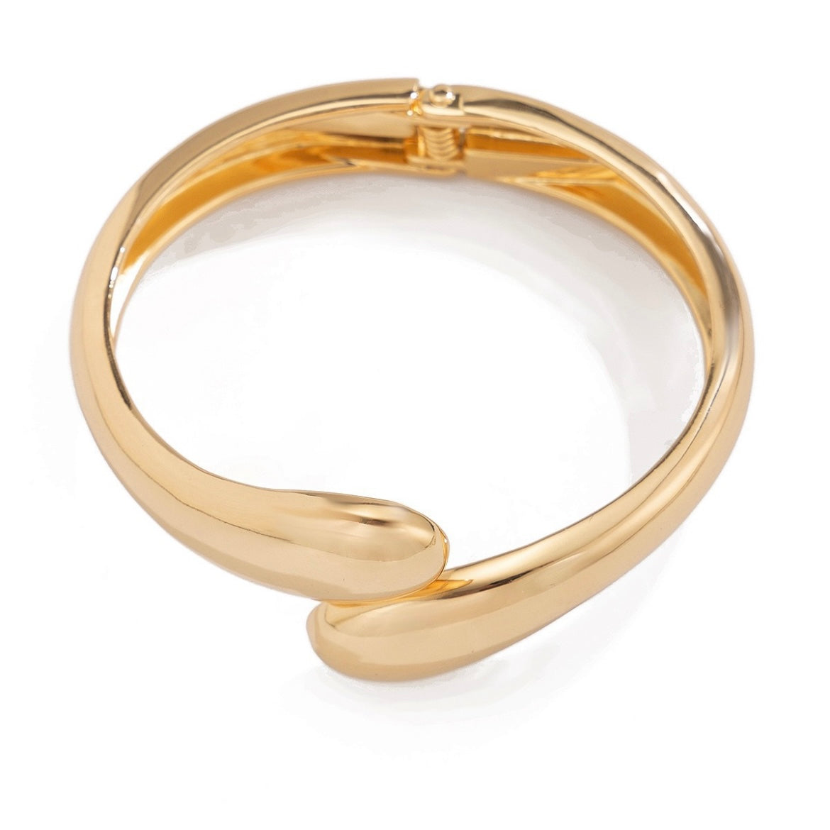 Gold crossover bangle 