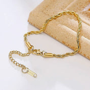 Gold twist bracelet 