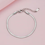 Silver Snakeskin Bracelet