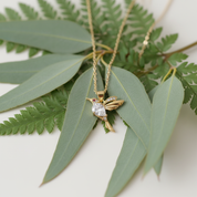 Gold Hummingbird Necklace