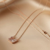 Rose Gold Swan Necklace