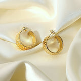 Gold Watch Strap Earrings