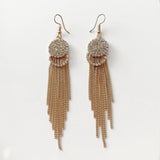 Embellished Fringe Earrings