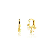 Gold star earrings 