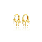 Gold star earrings 