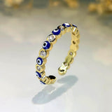 Evil Eye Ring Royal Blue