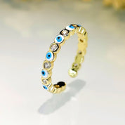 Evil eye ring 