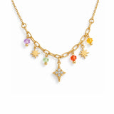 18ct Gold Plated Star Charm Necklace