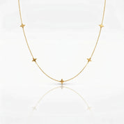 18ct Gold Plated Dainty Star Necklace