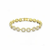 Lumière Halo Tennis Bracelet — Gold