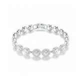 Lumière Halo Tennis Bracelet — Silver