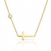 Dainty Gold Cross Necklace