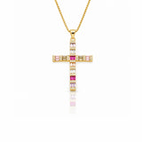 Colourful Cross Necklace