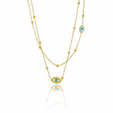 Evil Eye Layered Necklace