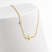 Dainty Gold Cross Necklace