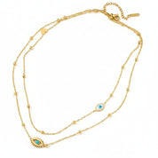 Evil Eye Layered Necklace
