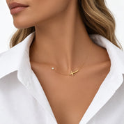 Dainty Gold Cross Necklace
