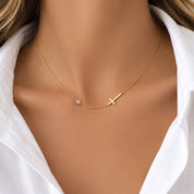 Dainty Gold Cross Necklace