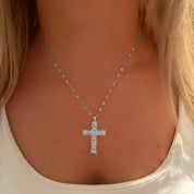 Silver XO Cross Necklace