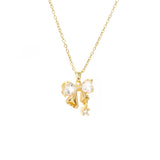 Sparkling Bow Necklace