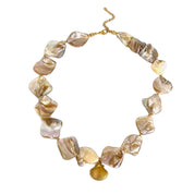 Beige shell necklace 