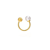 Gold Pearl Ring 