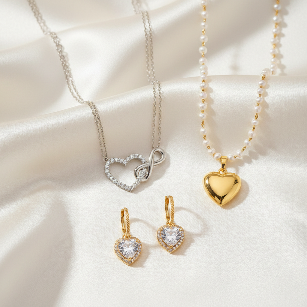 Heart Bundle - Cream Silk