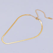 18k gold snakeskin chain