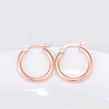 Rose Gold Hoop Earrings