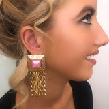 Pink Statement Earrings