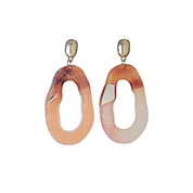 Blush ombré earrings